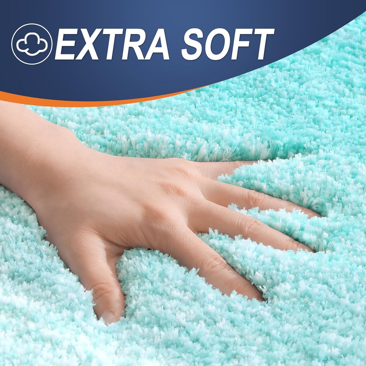 OLANLY Bath Rugs Mat - Extra Soft Microfiber, Quick Dry & Machine Washable | 30x20 Teal Color