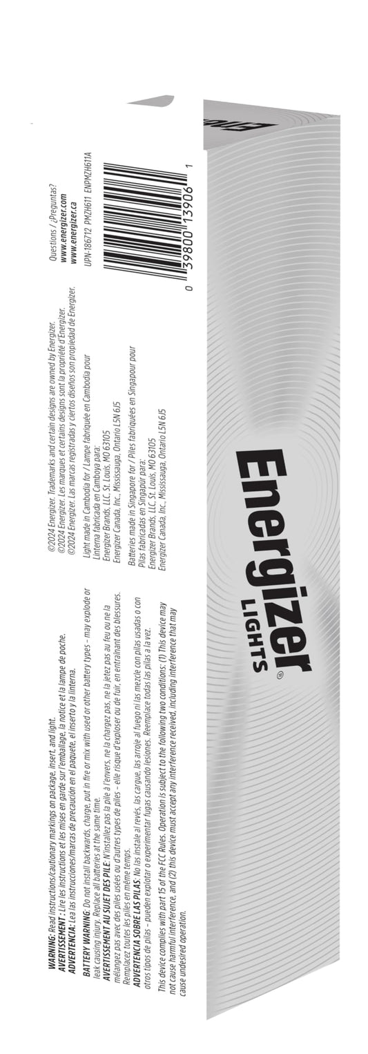 Energizer LED Flashlight Vision PRO, Ultra Bright 1000+ Lumens, IPX4 Water Resistant, Aircraft-Grade Aluminum LED Light, Rugged Metal Flash Light for Outdoors, Emergency Power Outage, Black