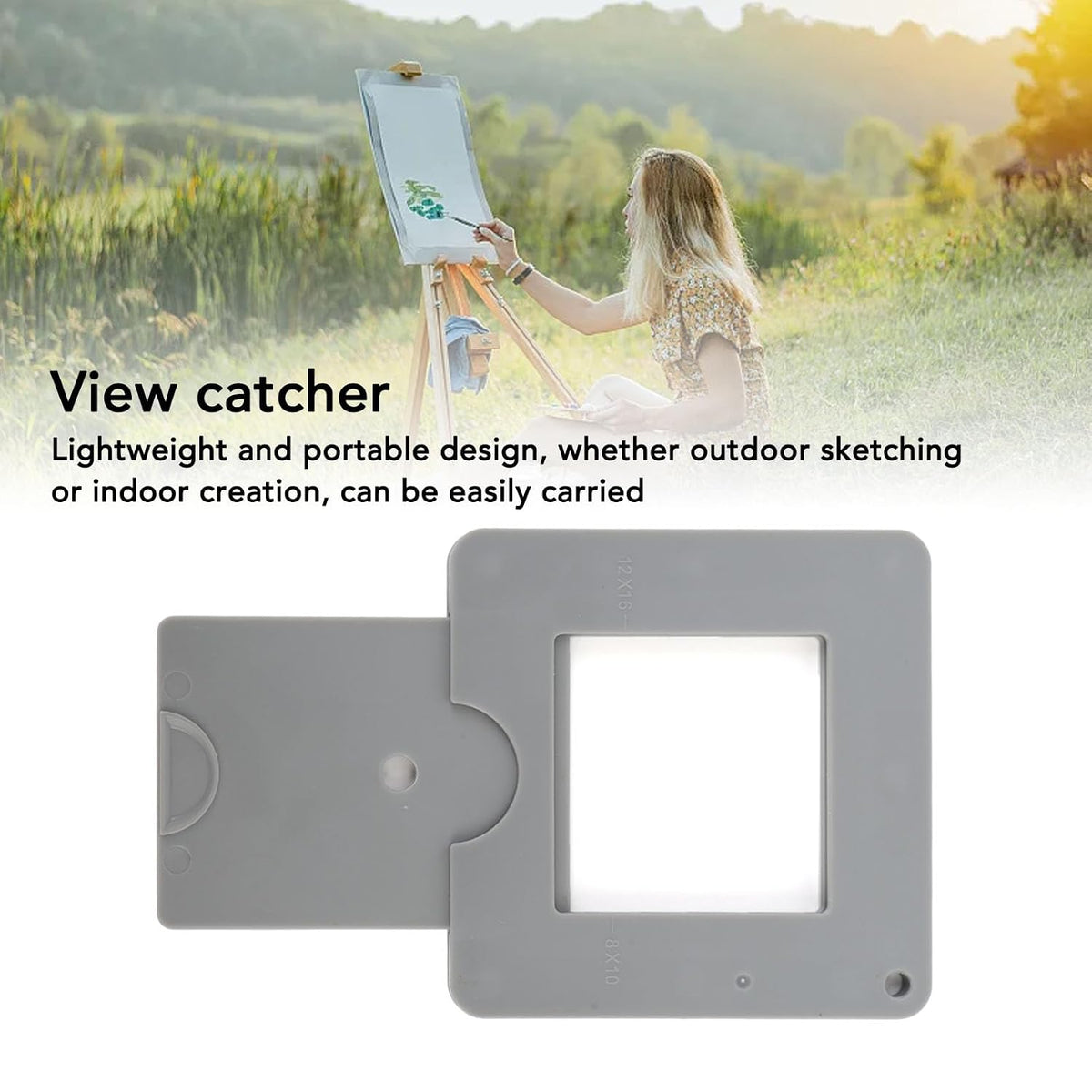 Yosoo Photography Viewfinder, Adjustable View Catcher for Photography Painting with Sliding Mechanism for Architecture