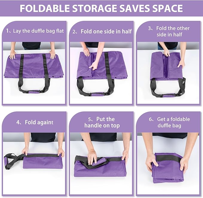 Large Travel Duffle Bag, 60L Gear Bag for Men and Women, Storage Bag Ideal for Overnight Camping and Weekend Getaways
