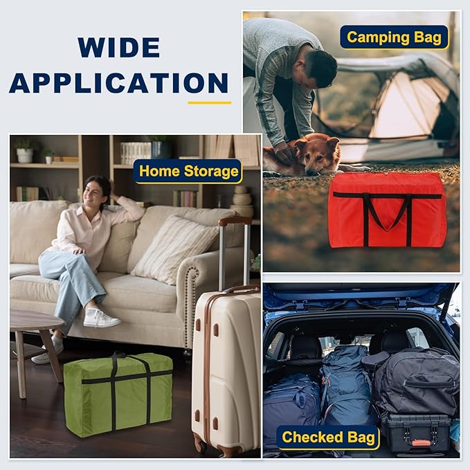 Extra Large Duffle Bag, 30 x 19 x 11 in Travel Big Duffle Bag with Zipper Handle Storage Foldable Waterproof Lightweight Bag for Women Men Travel Moving Camping (Dark Blue)