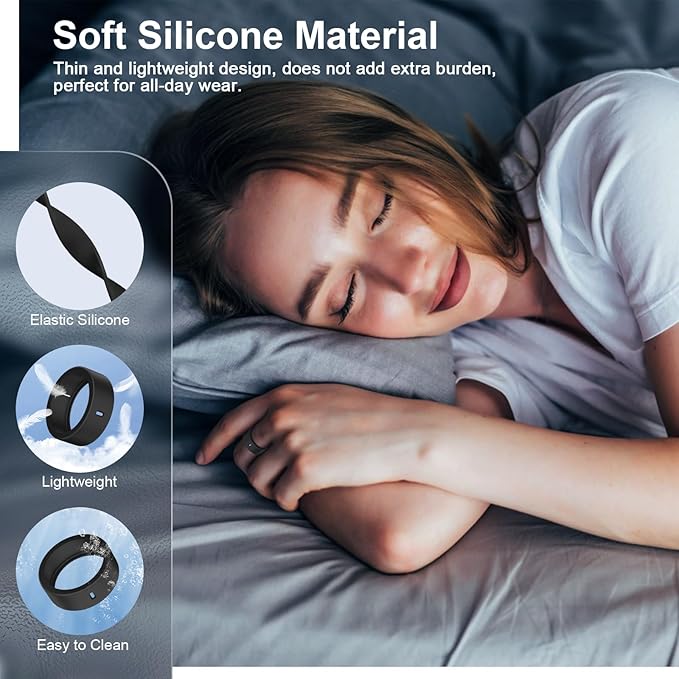 5 Pack Cover Compatible with Oura Ring Gen 4/Oura Ring Gen 3 Horizon/Heritage, Surport Charging with Cover on, Anti-Scratch Elastic Silicone Rings Protector for for Men Women (Size 4)