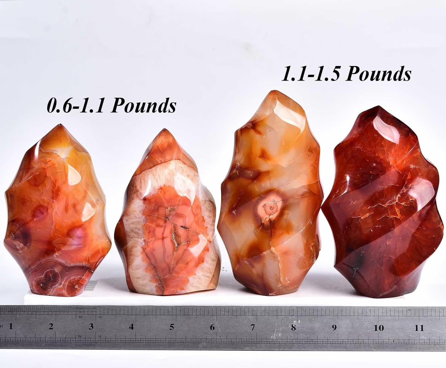 Red Agate Flame Shaped Stone Towers Obelisk Natural Healing Crystal Quartz Reiki Energy Decoration Home Office 1.0-1.5LBS