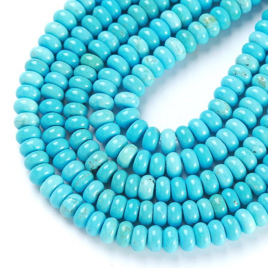 5x8MM 72PCS Turquoise Tube Rondelle Abacus Disk Spacer Loose Beads for Jewelry Making