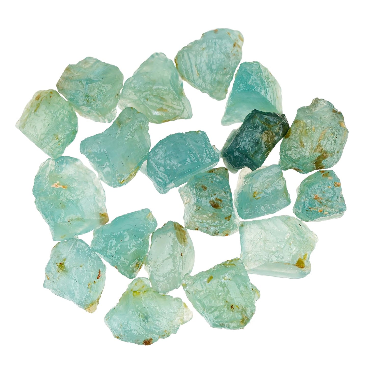 ColouredRocks 50 carats Grandidierite Crystals, Raw Stones, Rough Gemstones, Jewelry Making Supply, Cabbing, Polishing, Cutting, DIY, Crafts (16-18pcs) (5-8mm)