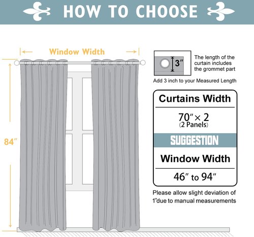 ChrisDowa Blackout Curtains - Extra Wide Thermal Insulated Room Darkening Panels, Pink | 70 x 84 Inch