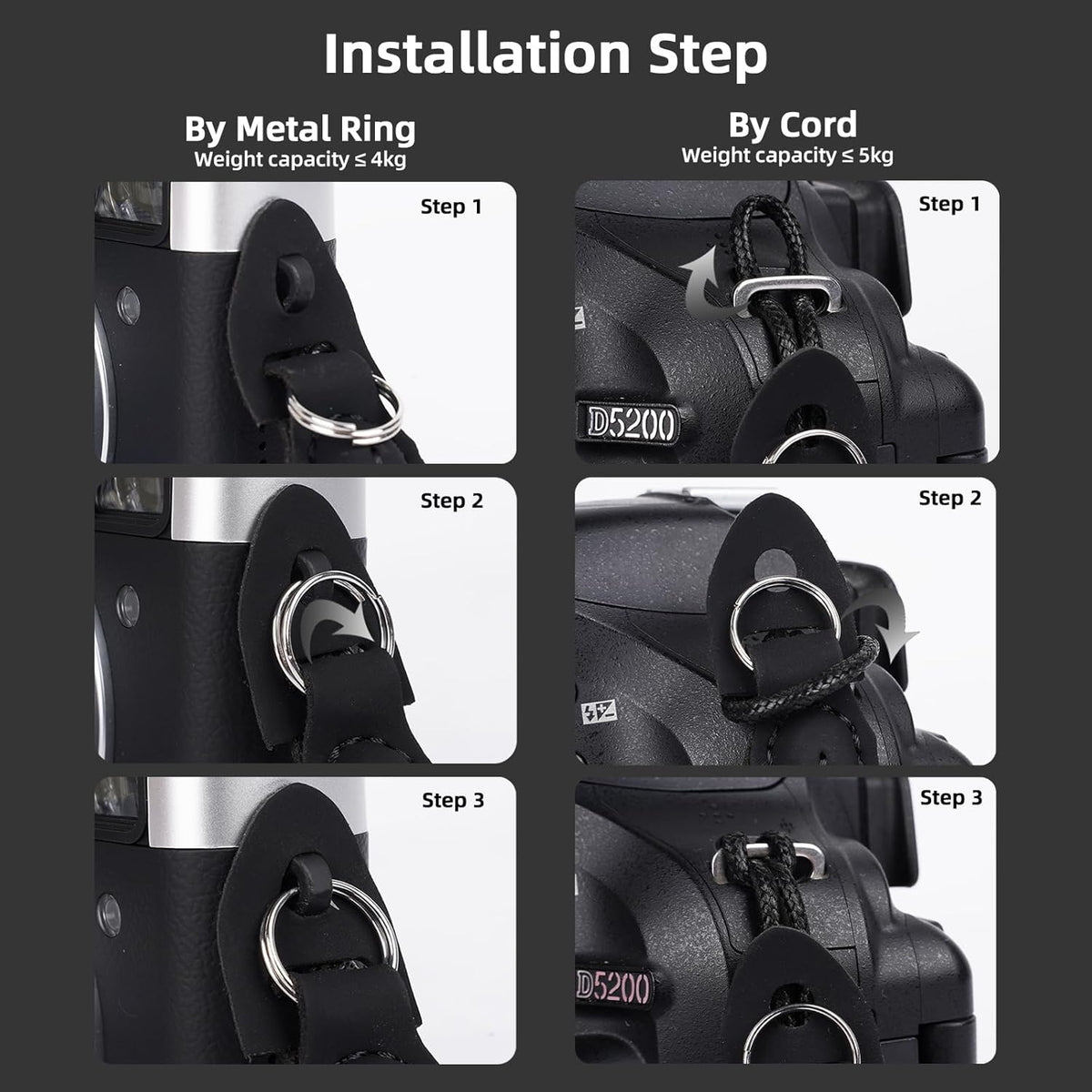 Yoocheese X100vi,X-T5,X100,Canon G7x T100, Z8,Sony a7 Rope Camera Wrist Strap: Safety Hand Straps for Mirrorless