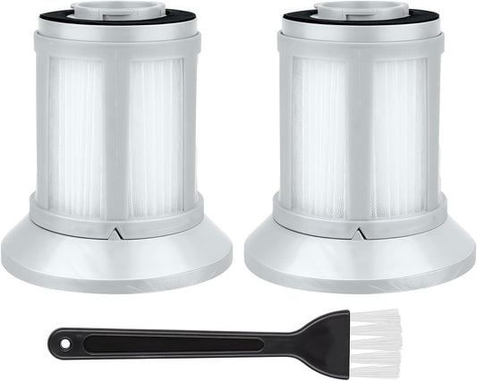 Vacuum Filter Replacement for Bissell 2156A 1665 16652 1665W 21562 2156E Zing AeroSwift Powerforce Bagless Canister Vacuum, Compare to Part #1613056, 2 Filters and a Brush