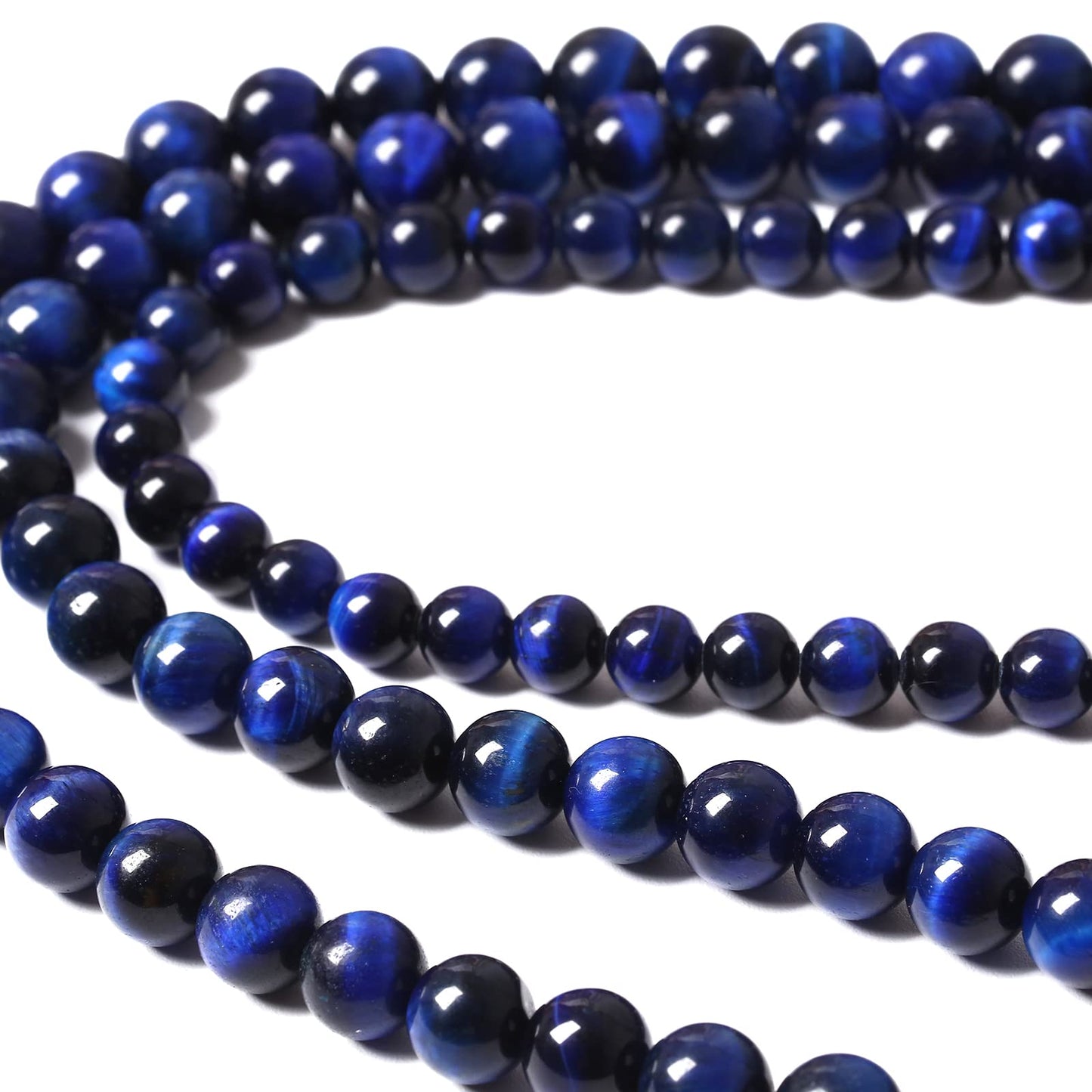 32PCS 12MM AAA Blue Tiger Eye Stone Beads Natural Gemstone Bead Crystal Healing Energy Jewelry Making DIY 15 inches (Blue Tiger Eye, 12MM)