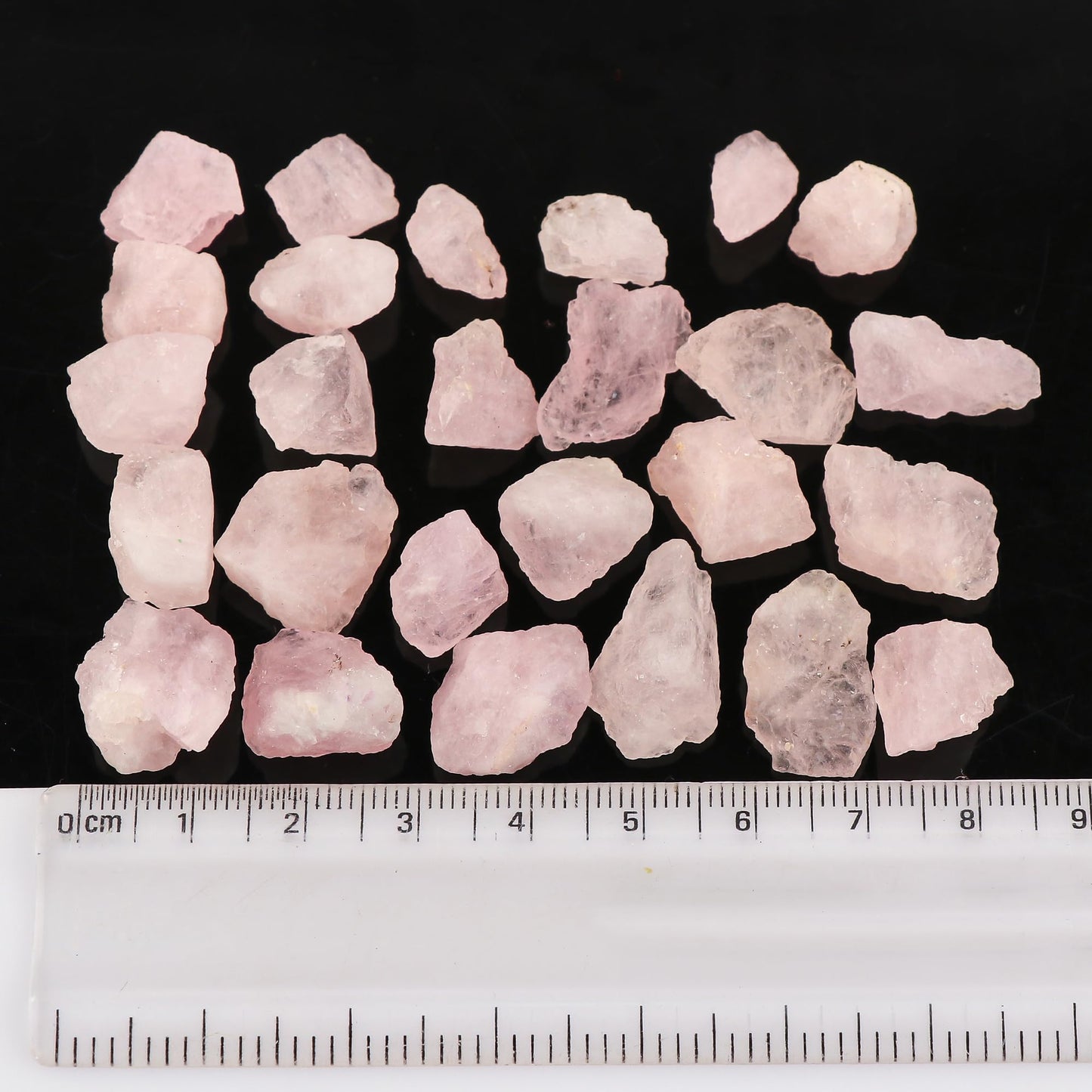 GEMKORA Wholesale 50 carats Raw Pink Morganite Rough Gemstone, Natural Crystals, Healing Stones, Bulk Lot, Jewelry Making Supply, 10 to 15mm [8 to 10pcs]