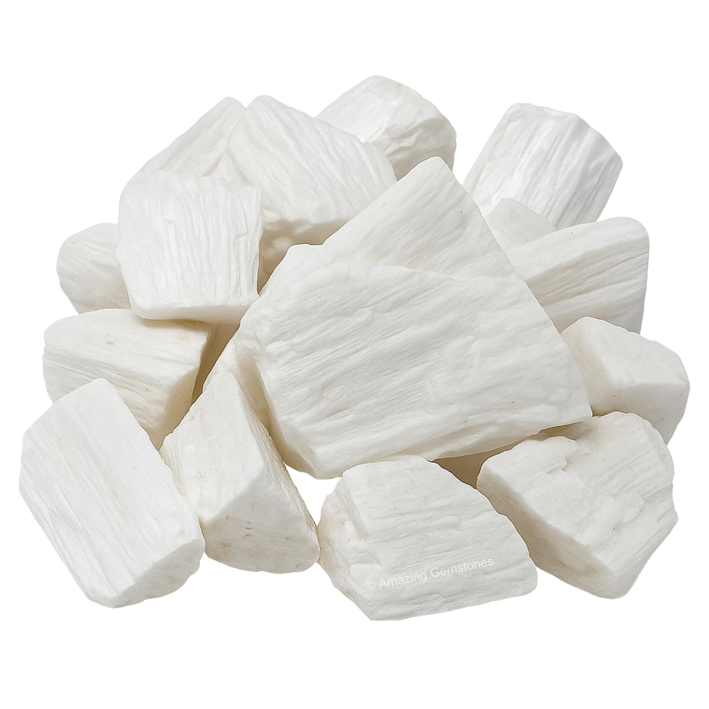 Amazing Gemstone 2 Pieces Scolecite Raw Crystals and Healing Stones, Natural Rocks for Tumbling and DIY Raw Stones and Crystals