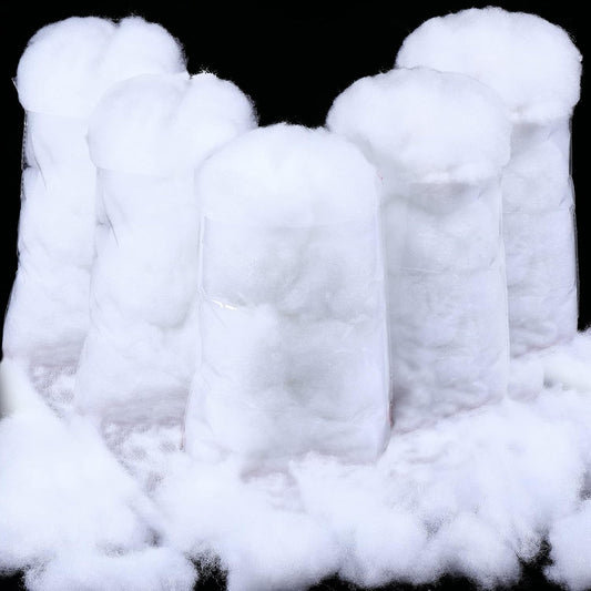 Shappy Christmas Fake Snow | 14.11 Ounce Fluffy White Cloud Fiber for Indoor Decor