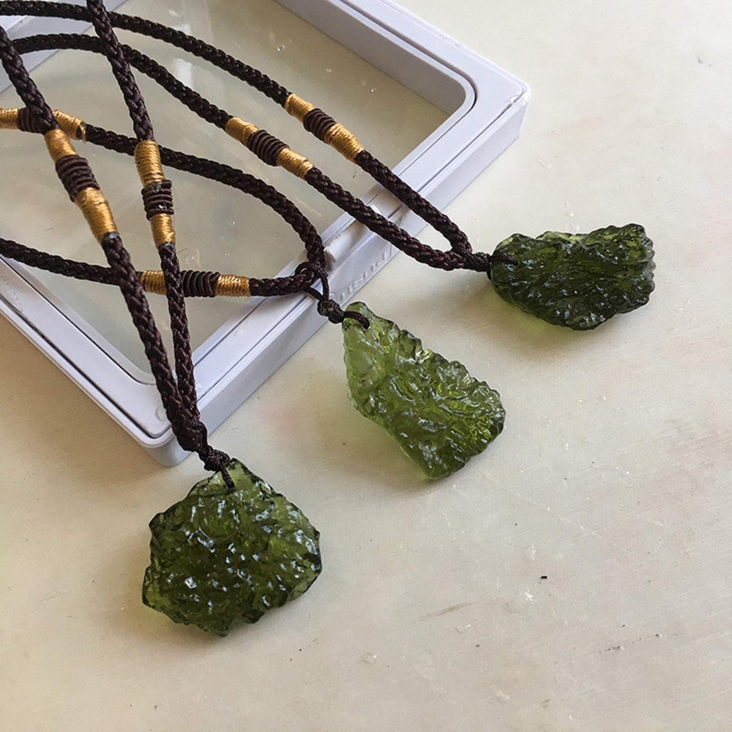 Green Irregular Shape Moldavite Czech Meteorite Multifunctional Artificial Raw Rough Crystal Energy Stone for Art Jewelry Making