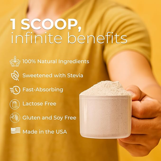 About Time Unflavored Whey Protein Isolate Powder 26g, Natural Ingredients, Non-GMO, Gluten-Free, Lactose-Free, No Artificial Sweeteners, Low Carb, 32 Servings