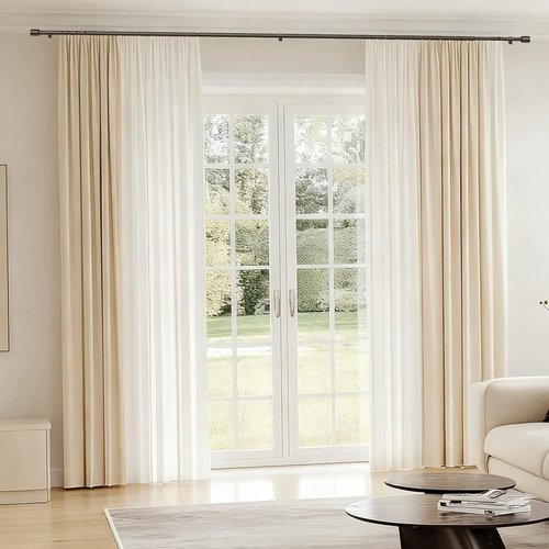 Antique Bronze Curtain Rods by [Brand Name] - Adjustable 30-90 Inch for 30-84 Inch Windows | 2 Pack with Brackets
