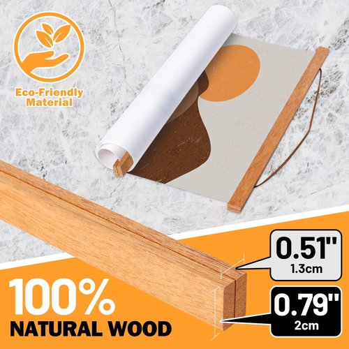 Benjia Magnetic Light Wood Poster Frame - 15x21, 15x23, 15x30 for Canvas Art & Photos | 1 Pack
