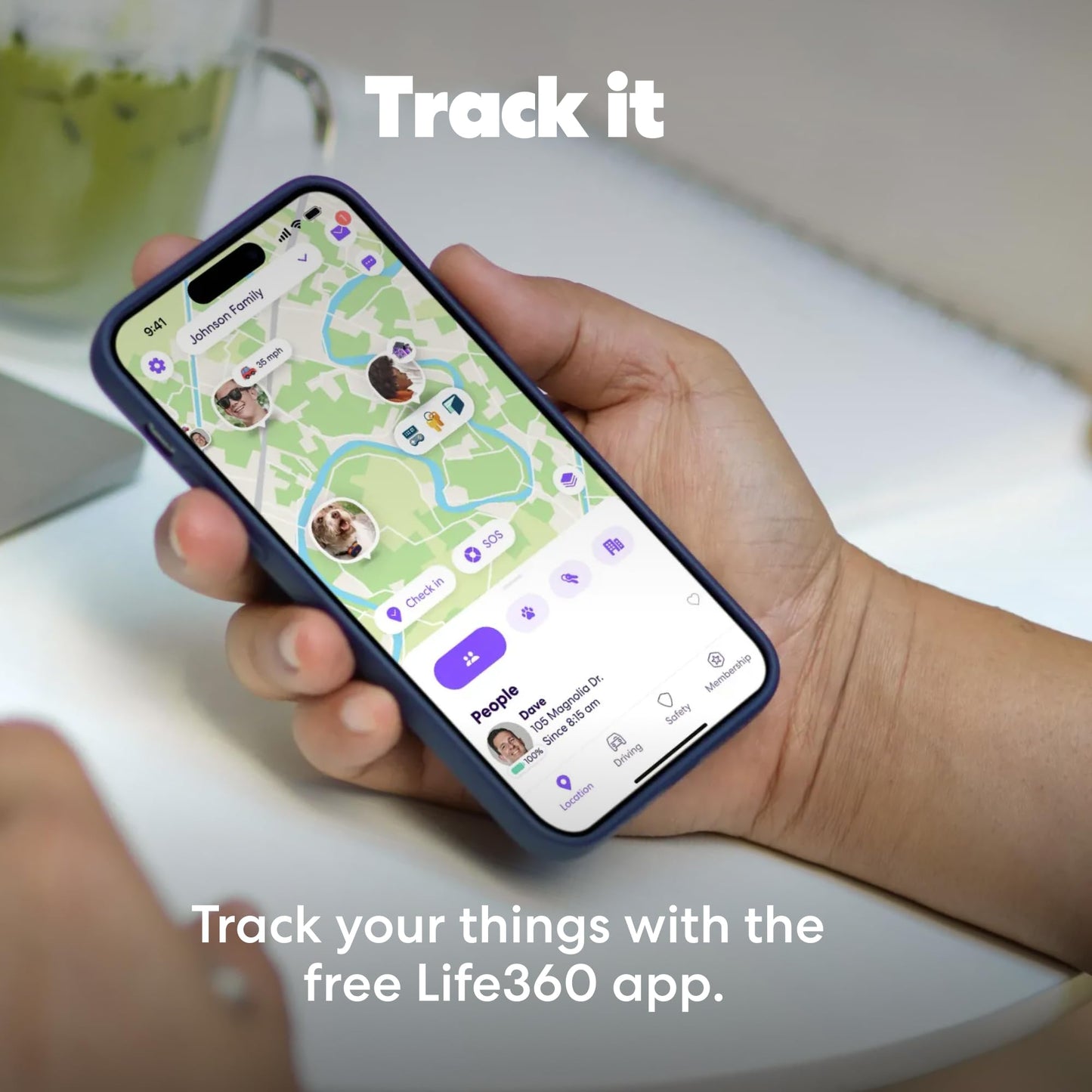Life360 Tile Pro - Powerful Bluetooth Tracker, Key Finder and Item Locator for Keys Bags, and More. Both iOS and Android Compatible. Phone Finder. 2-Pack (Black/White)