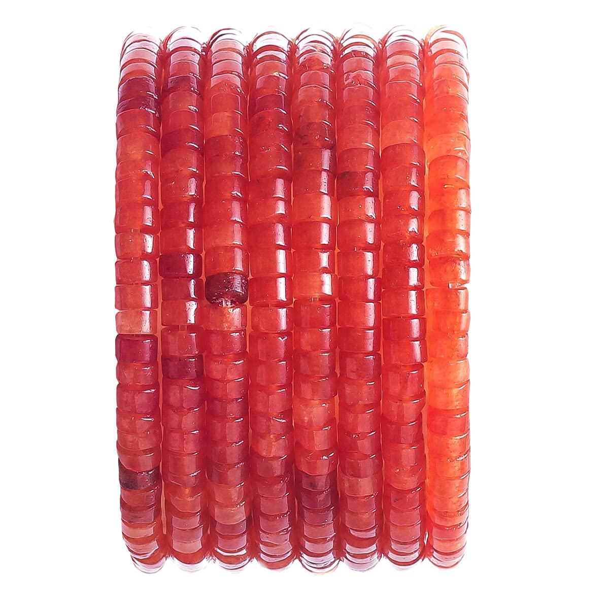 Natural Red Agate Stone Spacer Beads 4x2mm 38cm/str Flat Round Loose Semi Gemstone Caps for Making Bracelets Necklace