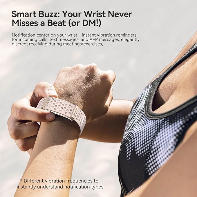Smart Bracelet with Blood Oxygen/Blood Pressure Monitor, 60-Day Battery Health Fitness Tracker with 2 Bands,Lifetime Membership,Activity Tracking Heart Rate Sleep Monitor for Android iOS