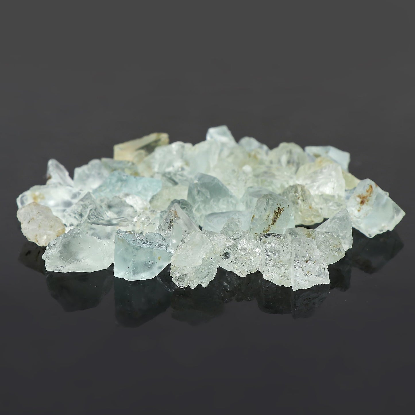ColouredRocks Aquamarine (200cts) (40-42pcs) (8-16mm) Natural Raw Crystals, Loose Gemstone, Wholesale Rough, Jewelry Making Supply, Chakra Healing Stones, DIY Craft, Gem Collection