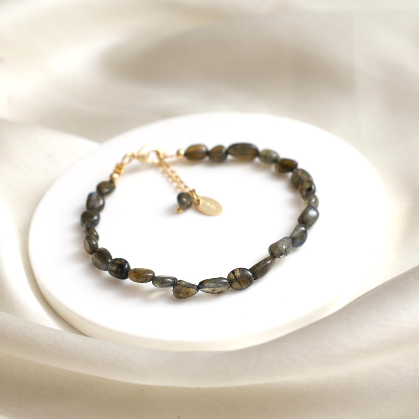 Gempires Labradorite Crystals Beaded Bracelets Multi Gemstone Handmade Jewelry Hypoallergenic 8 Inch Gold Plated Lightweight Western Jewelry