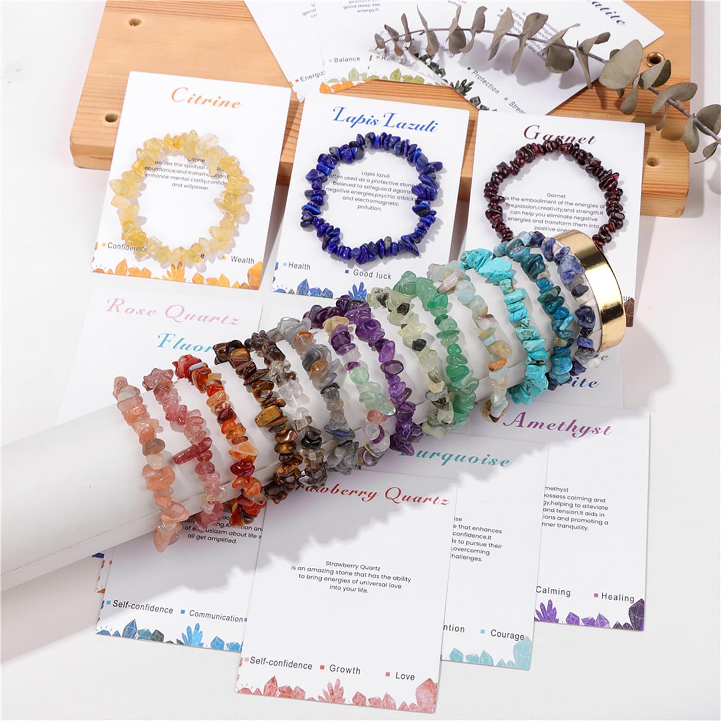 Garnet Bracelets for Women 8mm Raw Crystal Bracelet Healing Crystal Bracelet Gemstone Bracelet Natural Stone Bracelet Garnet Jewelry for Women Girls