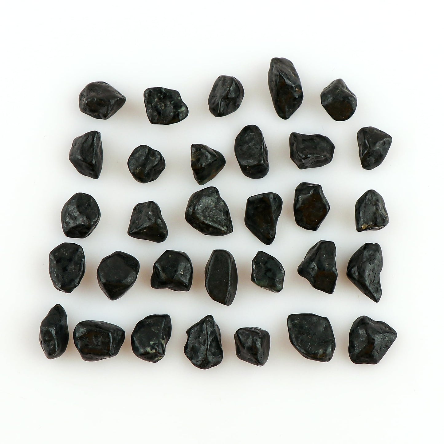 CRYSTALIS 100cts Natural Black-Agate Polished Raw Crystals, Loose Gemstone Wholesale Bulk Rough Jewelry Making Supply, Chakra And Healing Raw Stones, Wire Wrapping, DIY, Tumbling, Gem Collection
