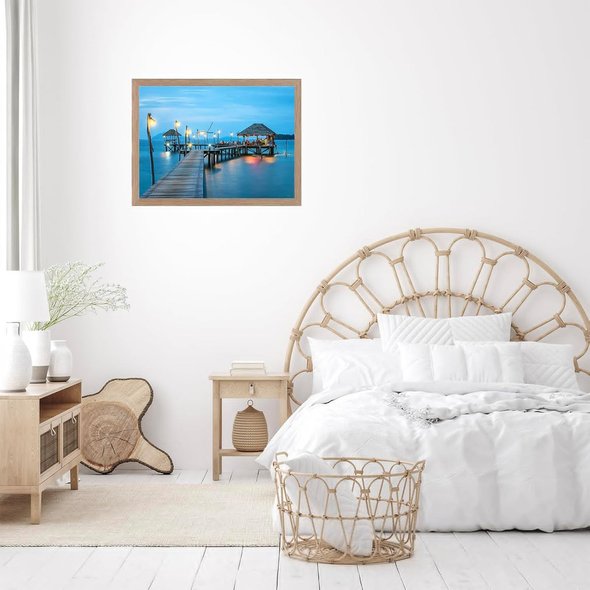 JCJMY 15x19 Picture Frame - Rustic Brown Wall Gallery Frame for Horizontal & Vertical Photos