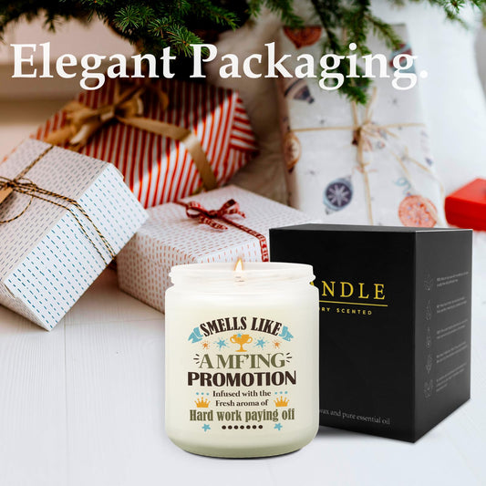 Goiicoln Job Promotion Gifts for Women, Congratulations New Job Candle Gifts for Women, Congratulations on Your Promotion, Graduation Gift for Coworker Friend Boss, Lavender Scented Candle