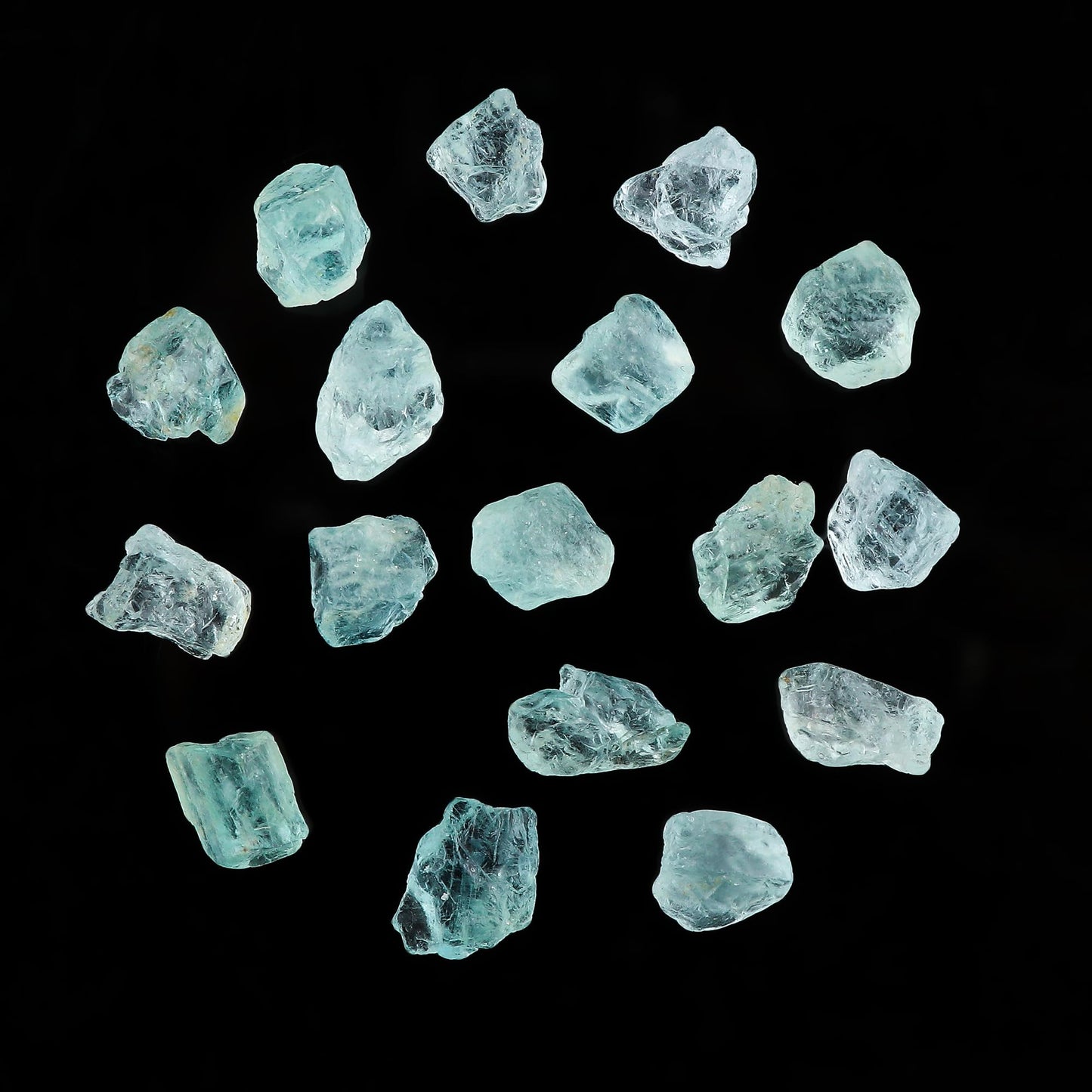 CRYSTALIS Wholesale 100 carats Natural Sea Aquamarine, Loose Gemstone Bulk Rough Jewelry Making Supply, Chakra & Healing Raw Stones, Wire Wrapping, DIY, Gem Collection