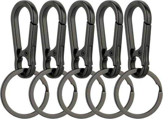 Wikavanli Metal Keychains Keyring Key Chain Ring Clip Holder Organizer for Home Car Keys Key Finder Women Men