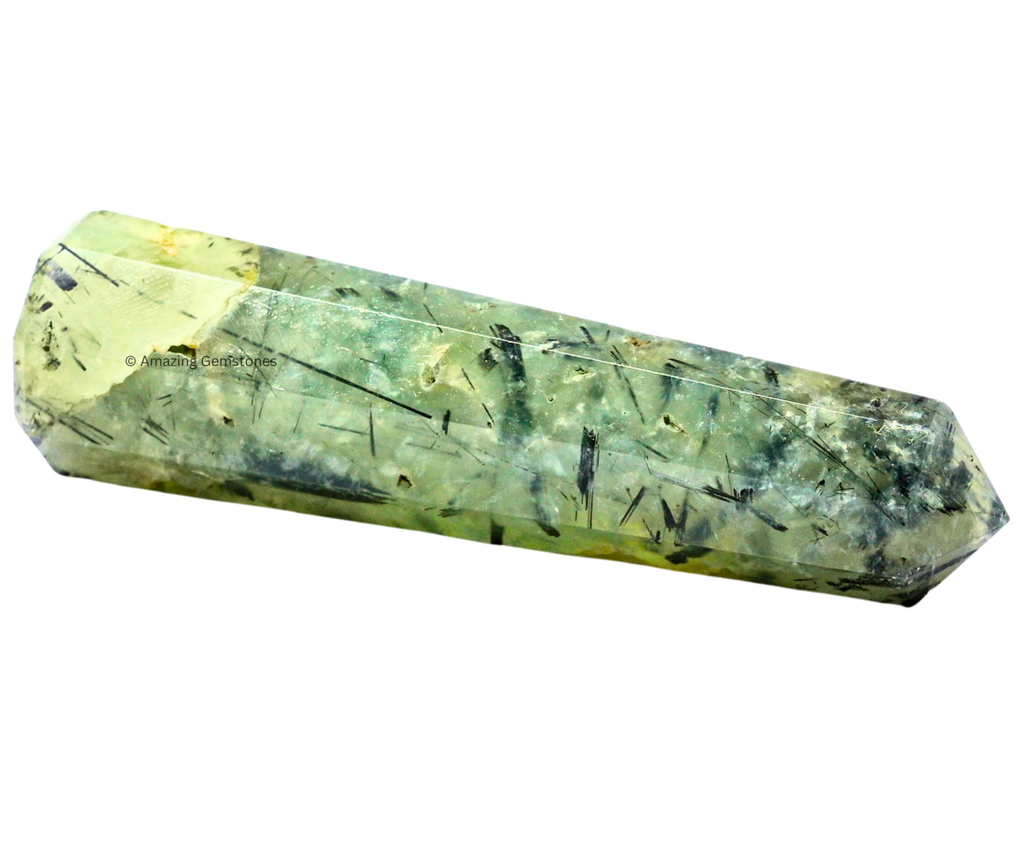 Amazing Gemstone Prehnite Crystal Towers - Natural Healing Crystal Point Obelisk for Reiki Healing and Crystal Grid (3" to 4" INCH)