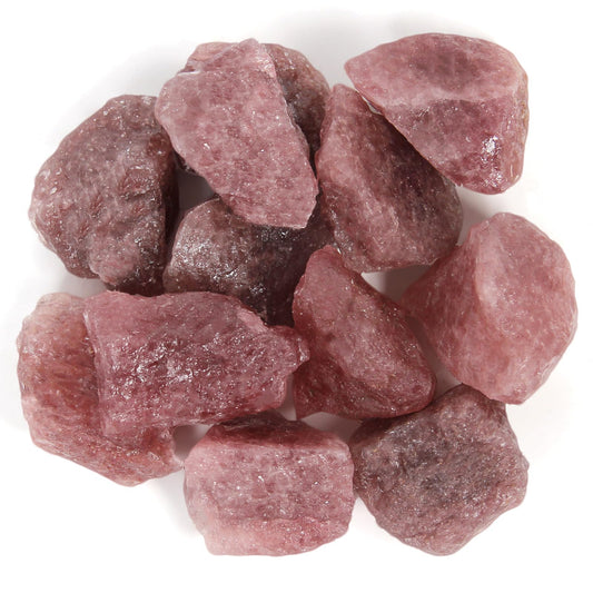 1.1lb Bulk Raw Red Strawberry Quartz Rough Crystal-Natural Red Strawberry Quartz Raw Stones Crystal for Tumbling, Cabbing, Decoration, Polishing, Wire Wrapping, Wicca & Reiki Crystal Healing