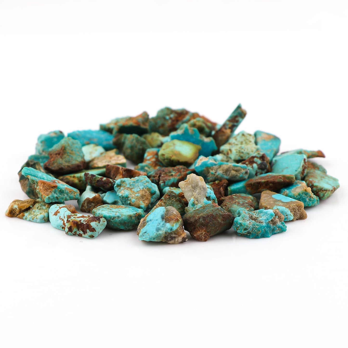 ColouredRocks Turquoise (150cts) (60+pcs) (8-15mm) Natural Raw Crystals, Loose Gemstone, Wholesale Rough, Jewelry Making Supply, Chakra Healing Stones, DIY Craft, Gem Collection