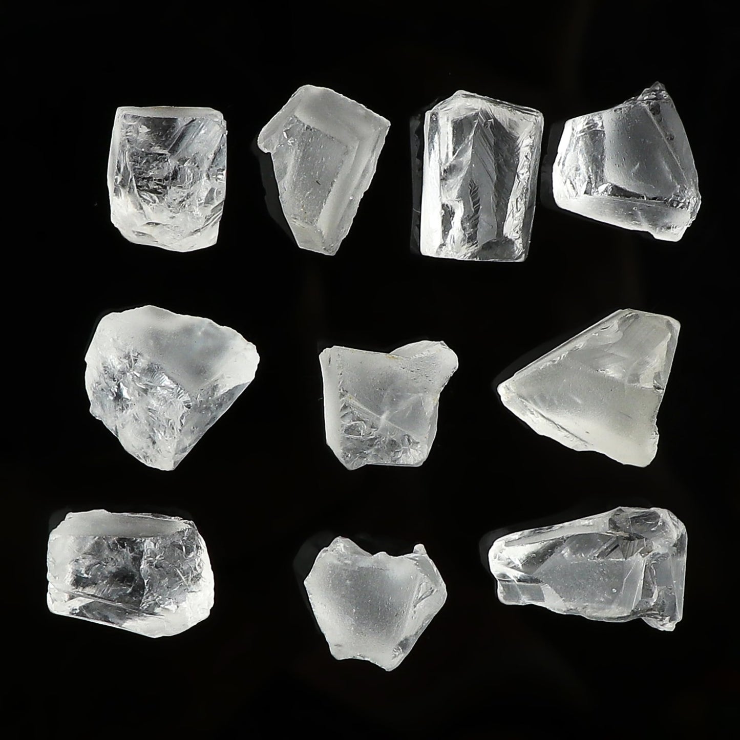 CRYSTALINES 5pcs, A Grade Natural Raw White Amethyst Gemstone, Wholesale Rough Stone, Bulk Loose Supplies, DIY-Jewelry Making, Artisan Crafts, February Birthstone, Wire Wrapping, Gem Collection