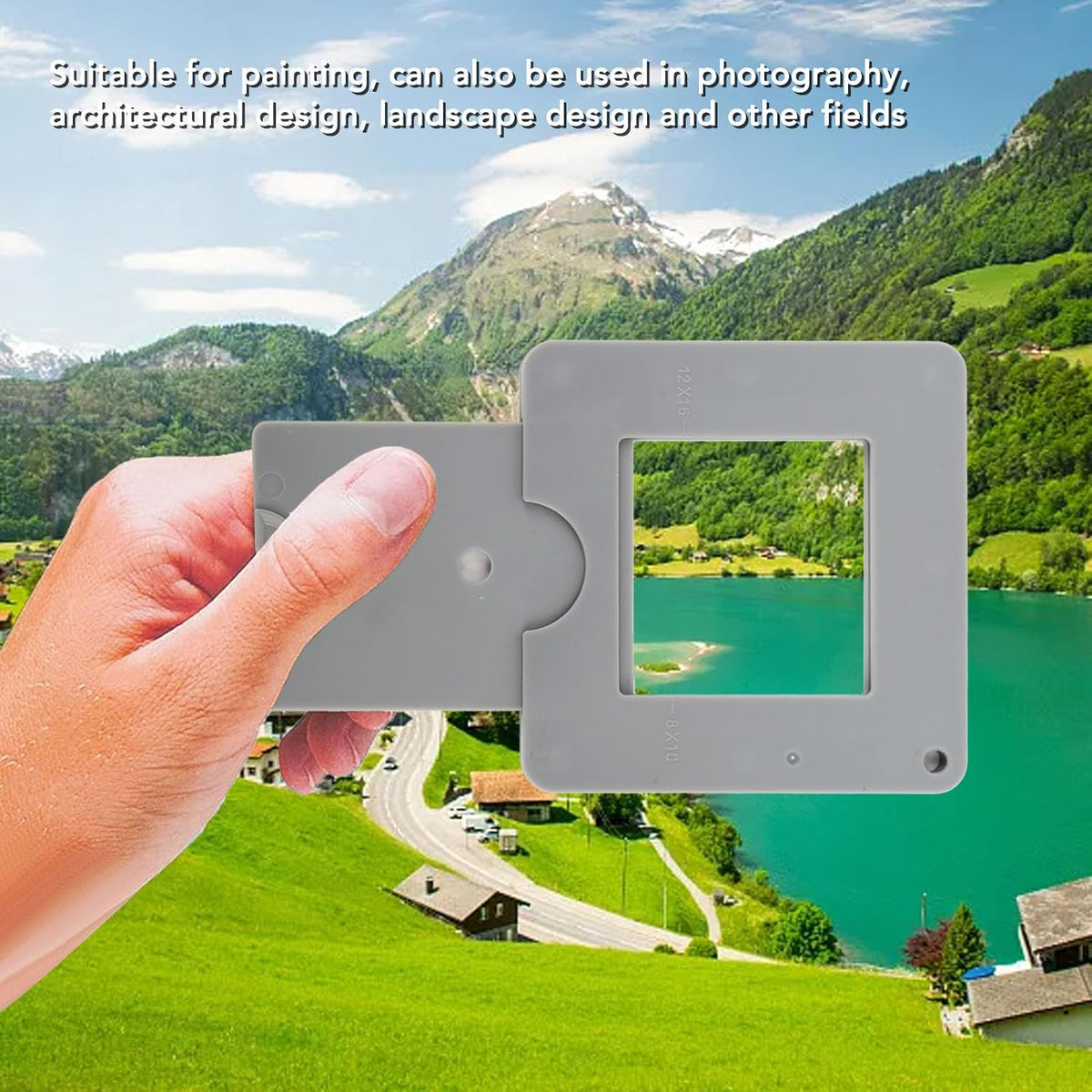 Yosoo Adjustable Viewfinder, Adjustable Sliding Mechanism for Photography Architecture Landscape Plastic Material