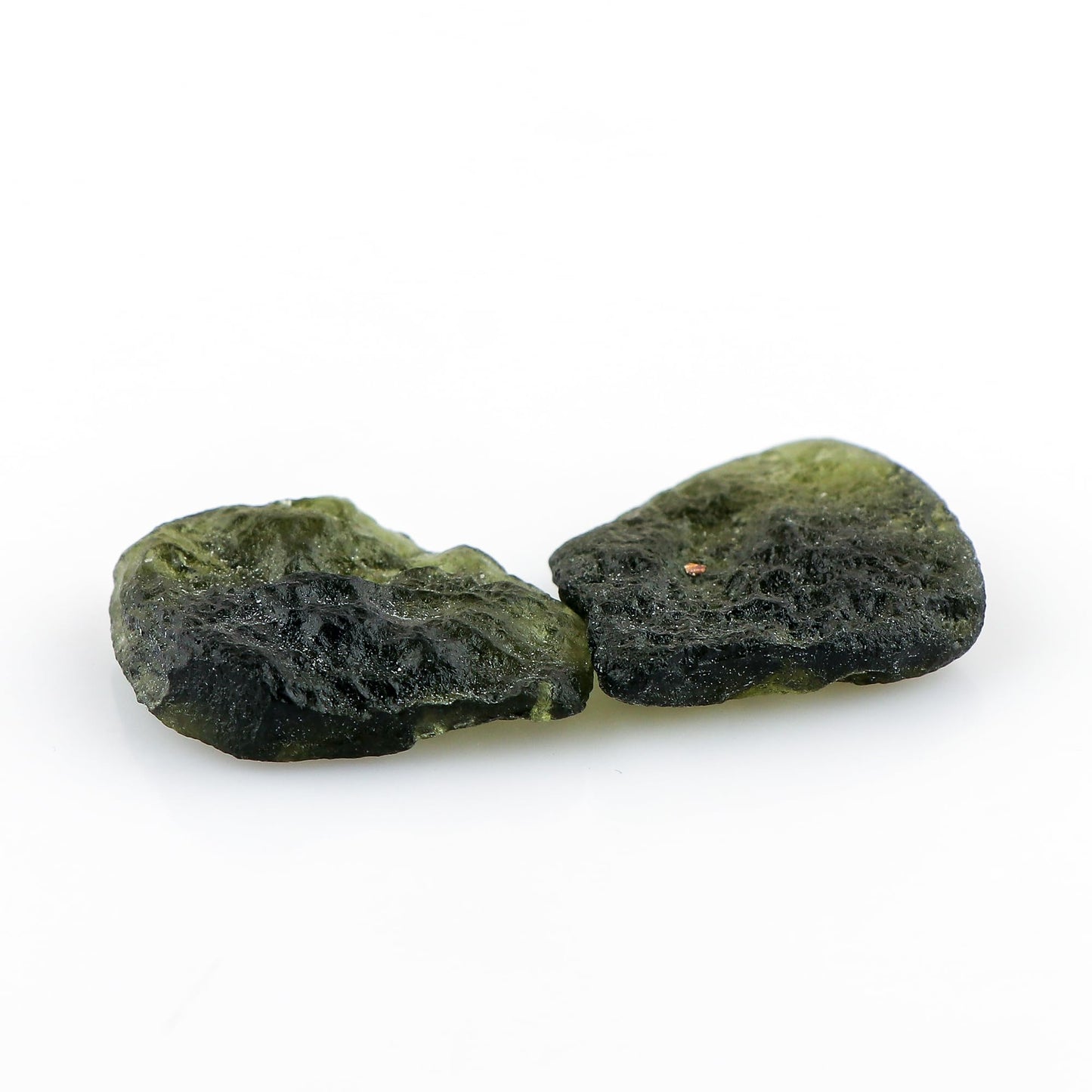 CRYSTALIS (2pcs) (30-40mm) Raw Synthetic Moldavite, High Vibrational Loose Gemstone, Wholesale Bulk Rough Jewelry Making Supply, Chakra Stones, Wire Wrapping, DIY, Gem Collection