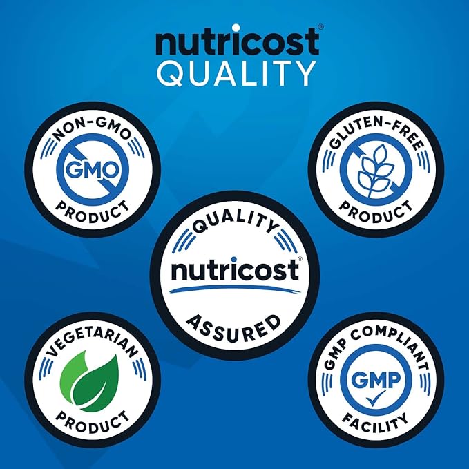 Nutricost BCAA Powder (Pineapple, 30 Servings) - Optimal 2:1:1 Ratio