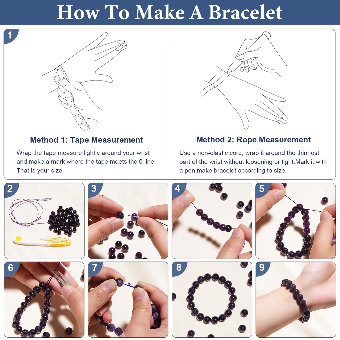 8mm Natural Blue Imperial Jasper Gemstone Beads Polished Round Smooth Stone Beads for Bracelets Jewelry Making 15inch Loose Beads