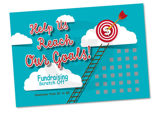 Help Us Reach Our Goals Fundraising Scratch Off Cards (20 Cards)- Raise $2,000. You Keep All The Profit!…