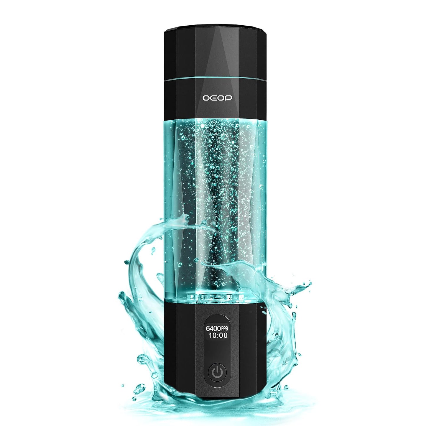 OEOP Upgrade Hydrogen Water Bottle - 6400PPB Hydrogen Water Generator, SPE/PEM Certified, 7oz Portable Hydro Water Machine, Perfect for Gym/Travel/Office & Gifts for Friends/Family