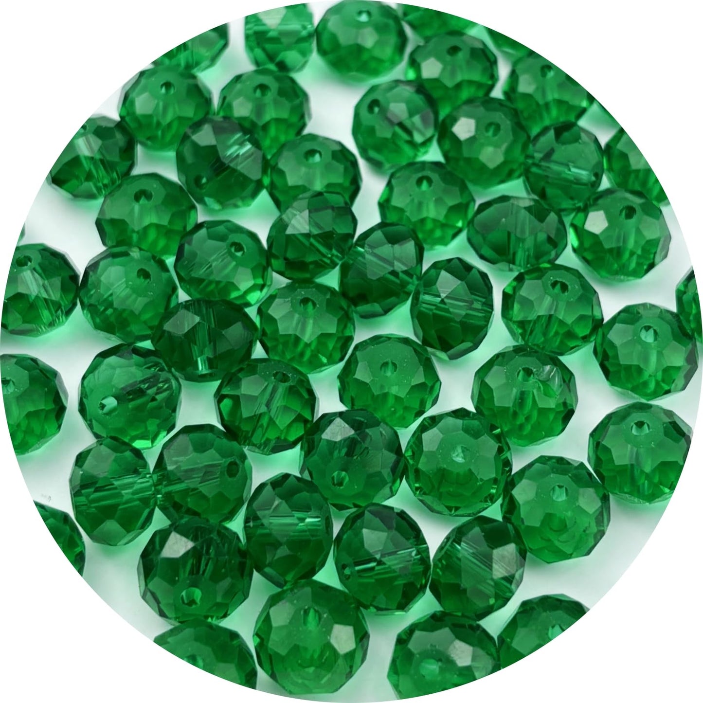 YUEXIGO 600pcs 3mm Crystal Glass Beads for Jewelry Making, Faceted Rondelle Glass Spacer Beads for Wind Chimes Bracelet Earring Necklace DIY Craft(Peacock Green)