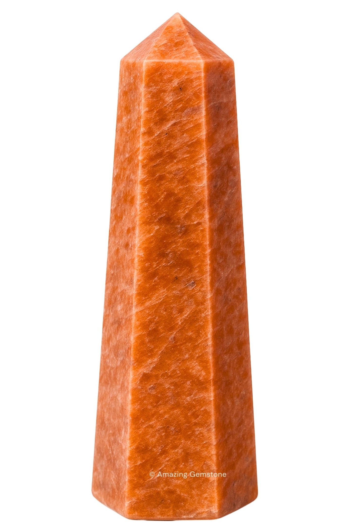 Amazing Gemstone Peach Moonstone Crystal Towers - Natural Healing Crystal Point Obelisk for Reiki Healing and Crystal Grid (2" to 3" INCH)