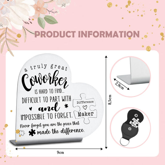 Coworkers Leaving Gifts, Farewell Going Away New Job Gifts Thank You Appreciation Gifts For Women, Coworker, Colleague, Decorative Signs Plaques GDW29