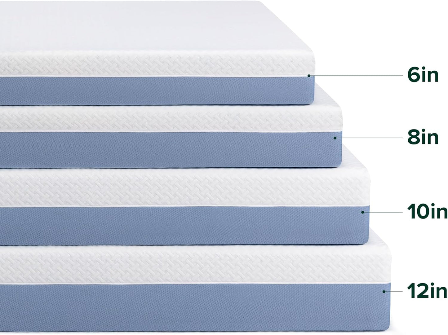 Zinus 10 Inch Queen Memory Foam Mattress - Cooling Comfort, Medium Feel, Fiberglass Free, Safe Materials