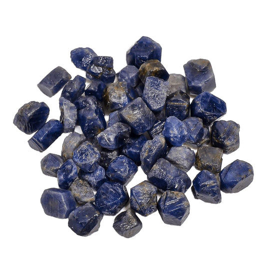 GEMKORA™ 30 carats Raw Blue Sapphire Crystals, Wholesale Lot, Natural Gemstone, Rough Crystals, Rock Stones, Jewelry Making Supplies, DIY & Crafts, September Birthstone