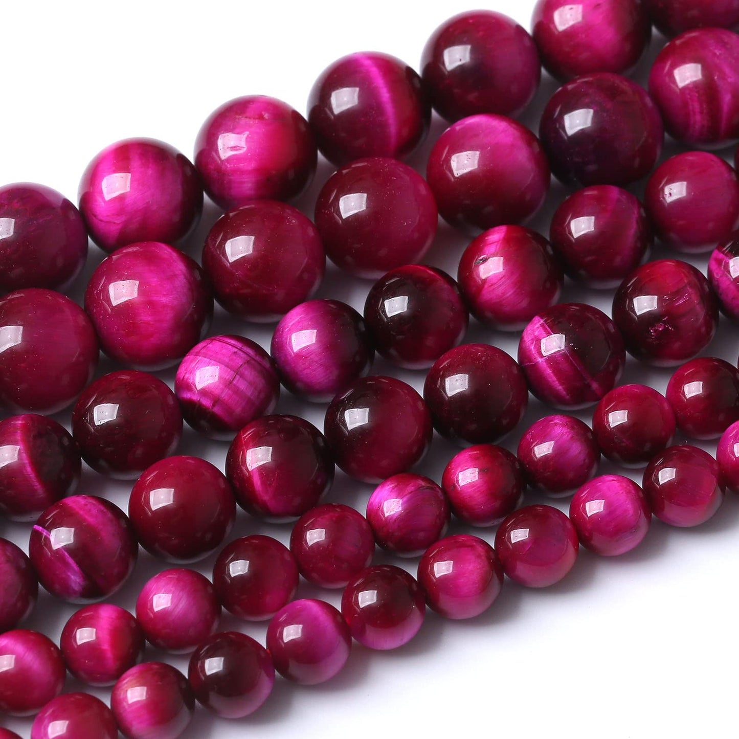 60PCS 6MM AAA Rose Red Tiger Eye Stone Beads Natural Gemstone Bead Crystal Healing Energy Jewelry Making DIY 15 inches