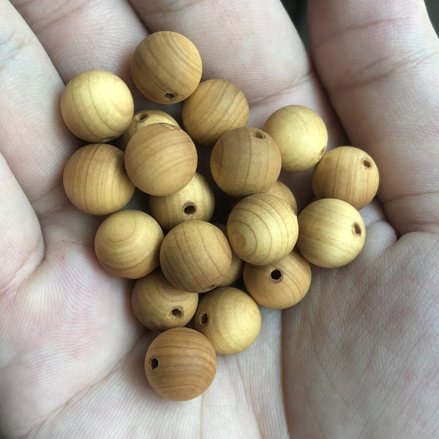 CarpenterC 200pcs 8mm Gorgeous Natural Round Polished Rosewood Loose Beads for Jewelry Making DIY Handmade Crafts