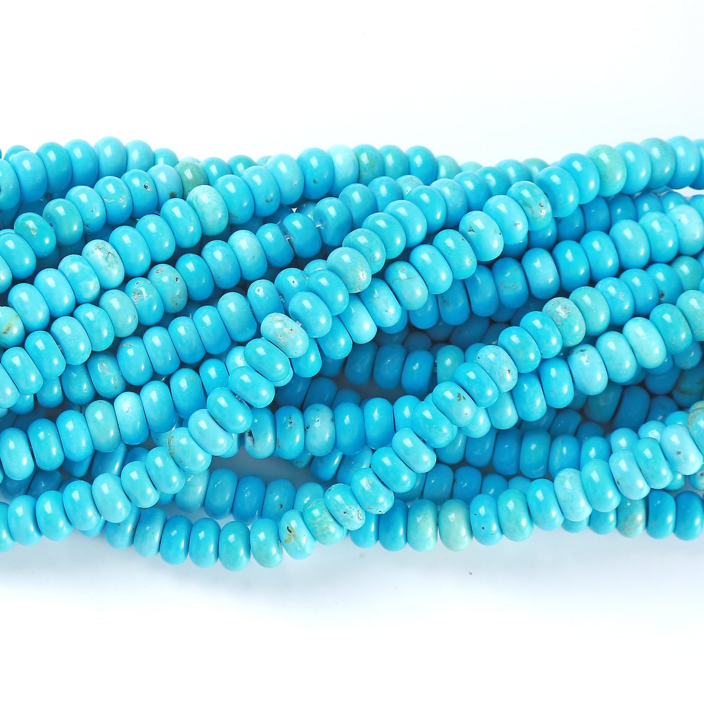5x8MM 72PCS Turquoise Tube Rondelle Abacus Disk Spacer Loose Beads for Jewelry Making