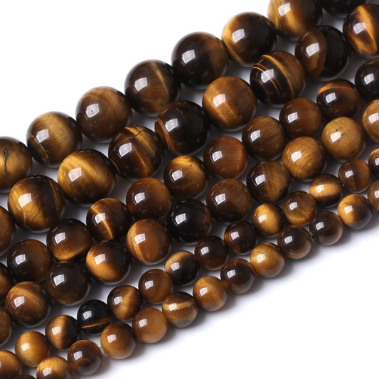 32PCS 12MM AAA Yellow Tiger Eye Stone Beads Natural Gemstone Bead Crystal Healing Energy Jewelry Making DIY 15 inches